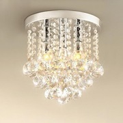 Kryształowy żyrandol Dellemade 3-punktowy E14 nowoczesny srebrny