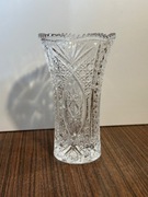 Śliczny kryształowy wazon gruby solidny w pudełku 