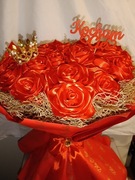 Bukiet ze wstążki satynowej 