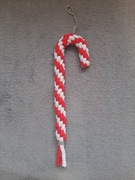 Ozdoba świąteczna laska - rękodzieło 