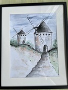 Obraz ręcznie malowany akwarela A3 nowy art