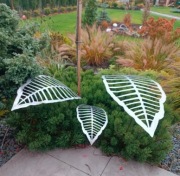 Liść paproci zestaw metalowy