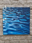 Obraz akrylowy ręcznie malowany "Tafla wody" 50x50 cm