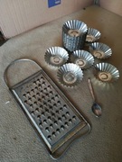 Zestaw PRL tarka foremki łyżeczka wss społem