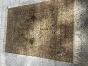 Dywan jedwabny 100% jedwab beżowy 163 x 213cm