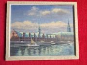 Stary obraz na płótnie sygnowany 