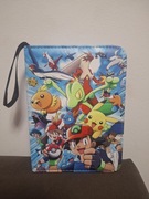 Klaser skórzany na 400 kart pokemon 