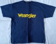 Wrangler / t-shirt koszulka / M / granatowa / 100% bawełny