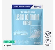 Listki do prania białego 25 szt niemieckie Cleangang 