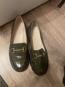 Buty damskie z złota spinka 