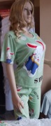 Piżama damska  zielona L, XL