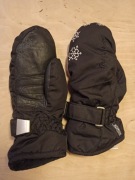 Ciepłe eleganckie rękawice narciarskie dla 4-5 latka czarne Viking!