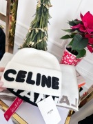 Czapka ECRU CELINE prezent święta 