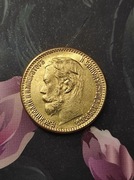 5 Rubli 1898 carska Rosja ruska stara ciekawa moneta wykopki po zbieraczu