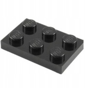 Lego Płytka 2x3 Czarna 3021 302126 1szt U