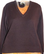 Cashmere.  Brązowy kaszmirowy sweter  36/38