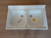 Zlewozmywak biały akrylowy 