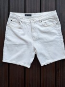 Spodenki ZARA białe / kremowe – rozmiar XL