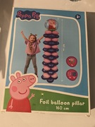 Słup z balonów foliowych Świnka Pepa 