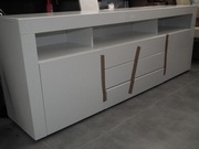 Piękna duża komoda, szafka RTV , biała połysk, 200/75/45cm ,Wrocław, tanio