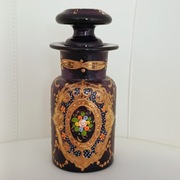 **zabytkowa karafka szklana BUTLA Huta Jakuba Tasice 1900+