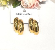 Eleganckie kolczyki damskie stal chirurgiczna 