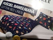 Pościel komplet bawełna 160 x 200 i 2 poszewki 80 x 70 nowa ,,kosmos,,