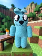 LUCZEK z Minecraft, maskotka wykonana na szydełku, 40 cm! 