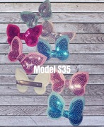 Spinka do włosów motyl cekiny 1szt S35