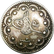 Turcja, 5 kurus 1909 rok, rzadki!