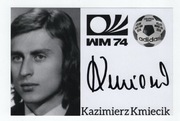 Kazimierz Kmiecik autograf piłkarza 10x15 