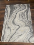 Dywan szary imitacja marmuru