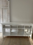 IKEA HEMNES ława drewniana, biała, 157x40 cm