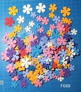 SCRAPKI KRAKÓW kwiaty kwiatuszki z pianki 183 szt. kolorowe (FG68)