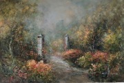 Obraz olejny-Ogród