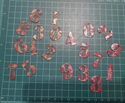 Cyfry cyferki scrapki x 2 