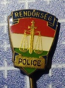 Rendórseg Police odznaka policja Węgry