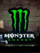 Logo Monster Energy Lampa LED USB, wydruk 3D
