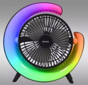 Wentylator biurkowy gamingowy z akumulatorem USB Volteno VO2546 czarny RGB