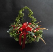 Kompozycja dekoracja stroik świąteczny Bożenarodzeniowy