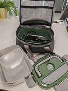 ELEKTRYCZNY PODGRZEWACZ OBIADU LUNCHBOX PODGRZEWANY DO AUTA PRACY+AKCESORIA