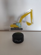 Lampka Nocna z Nadrukiem 3D LED Koparka Prezent