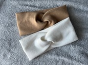 Zestaw opasek dla dziewczynki, beż i biel