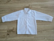 Koszula dziecięca długi rękaw biała rozm. 92 - 24 m-ce 