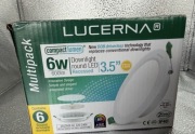 Zestaw 6 okrągłych opraw sufitowych LED Lucerna Compact Lumen o mocy 6W