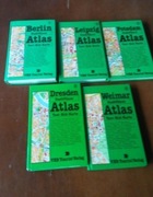 Atlasy. Kolekcja 5 atlasów w języku niemieckim.