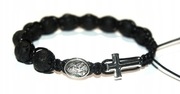 Damska BRANSOLETKA Różaniec na rękę Lawa Wulkaniczna