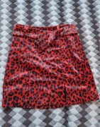 Krótka spódniczka mini XS Bershka panterka jak nowa