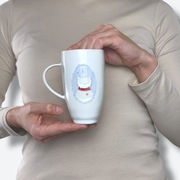 Ceramiczny kubek z misiem – ręcznie wykonany, 230 ml