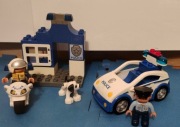 Lego Duplo posterunek policji wóz policyjny motocykl policyjny